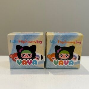 New 2 pk of  Baby Three Yaya LITTLE MISCHIEVOUS BAG Plush Pendant Blind Boxes